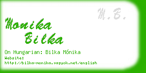 monika bilka business card